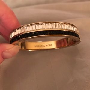 Michael Kors Swarovski baguette/black bracelet